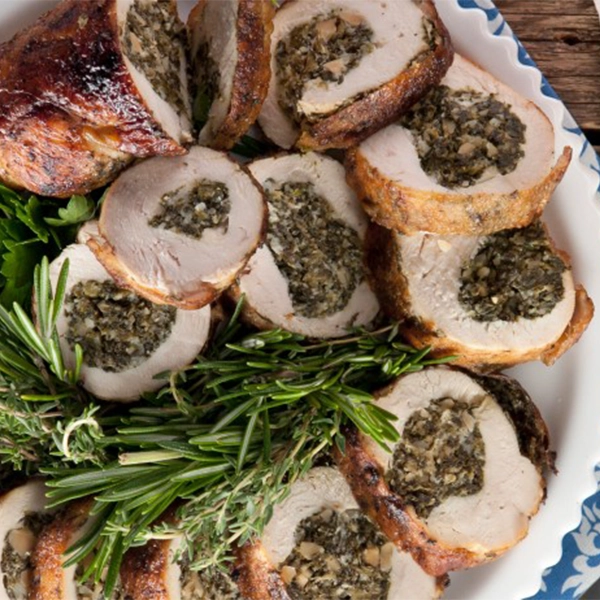 Cheese Stuffed Herb Chicken